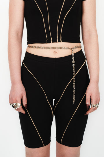 NAKED BIKER SHORTS BLACK