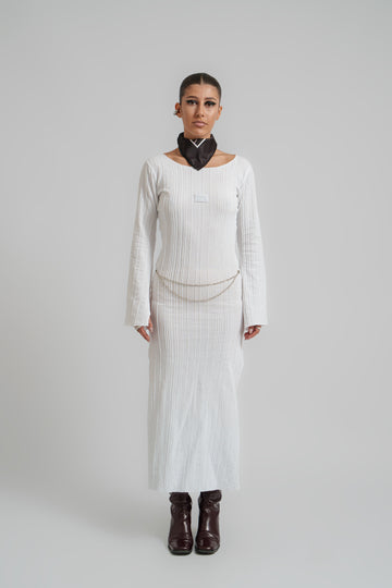 TEXTURED LINES DRESS